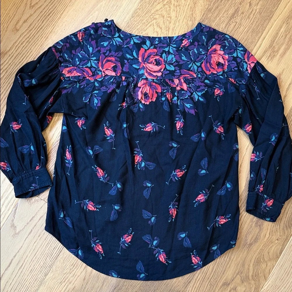*Maeve Floral Long Sleeve Top Blouse Womens Small - Picture 9 of 9